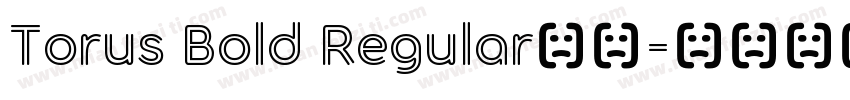 Torus Bold Regular字体字体转换